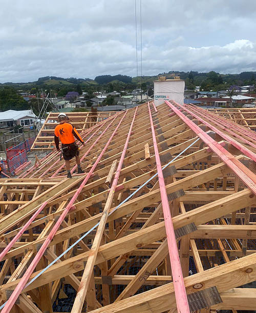 Summerset Retirement Village Medical Centre building framing